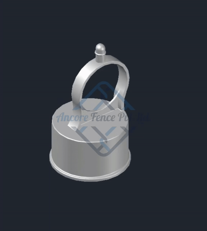 Loop Cap Eye Top Aluminum